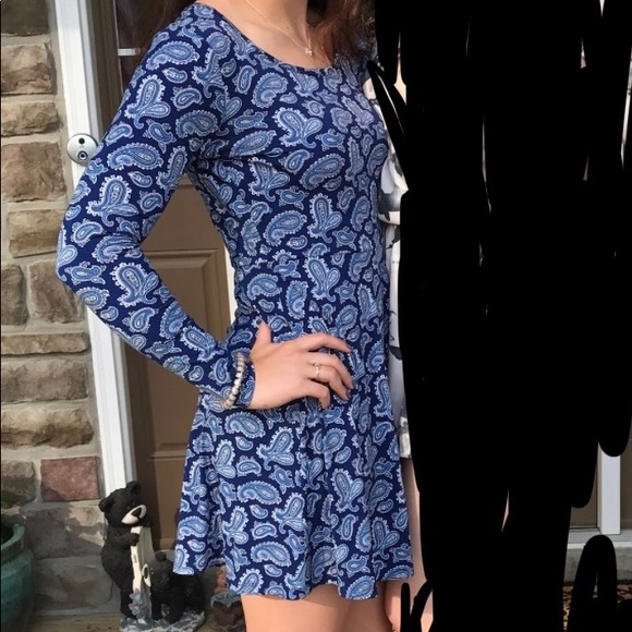 paisley mini dress